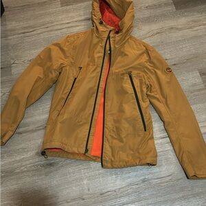Timberland Men's Brown Jacket with Orange Interior